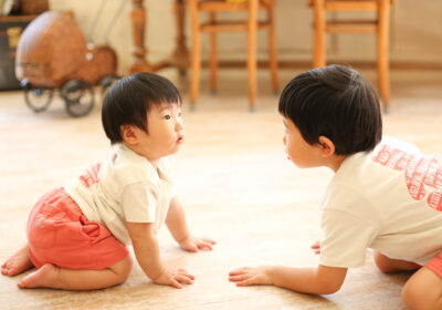 <1才Birthday>元気炸裂！兄弟写真
