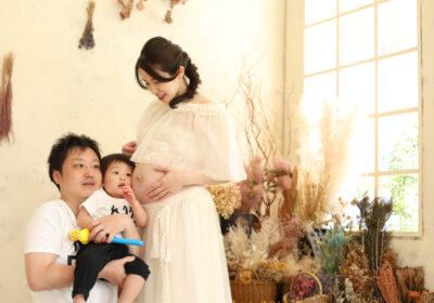 <マタニティフォト><1才バースデイ>もうすぐお兄ちゃん