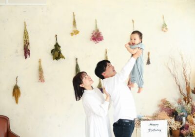 ＜一才バースデー＞笑顔になる　高い高い♪＜ケーキスマッシュ＞