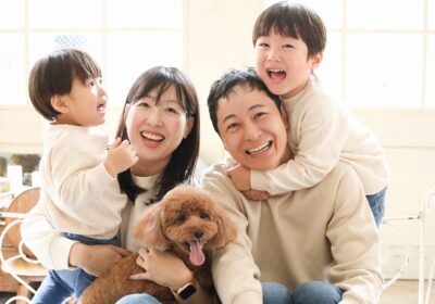 <年賀状用家族フォト>ナチュラル年賀状フォトはいかが？ちょい長め