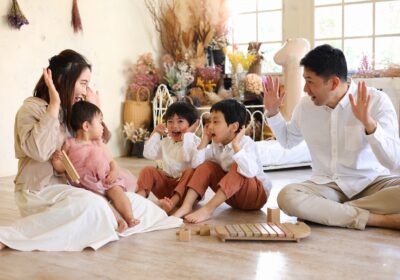 ＜1才バースデー＞３兄妹は元気いっぱい＜兄弟写真＞