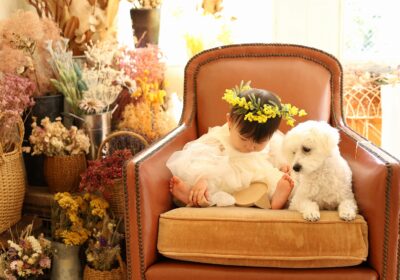 ＜1才バースデー＞大好きなワンちゃんと