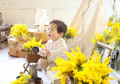 ＜二才バースデー＞春の訪れ＜ミモザセット＞