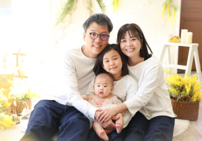 ＜ベビーフォト＞いまのご家族さんの姿＜ミモザセット＞