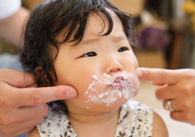 <1才birthday>男の人が苦手…<スマッシュケーキ>