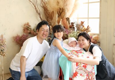 <ベビーフォト>家族の一日を切り取る写真<お宮参り>